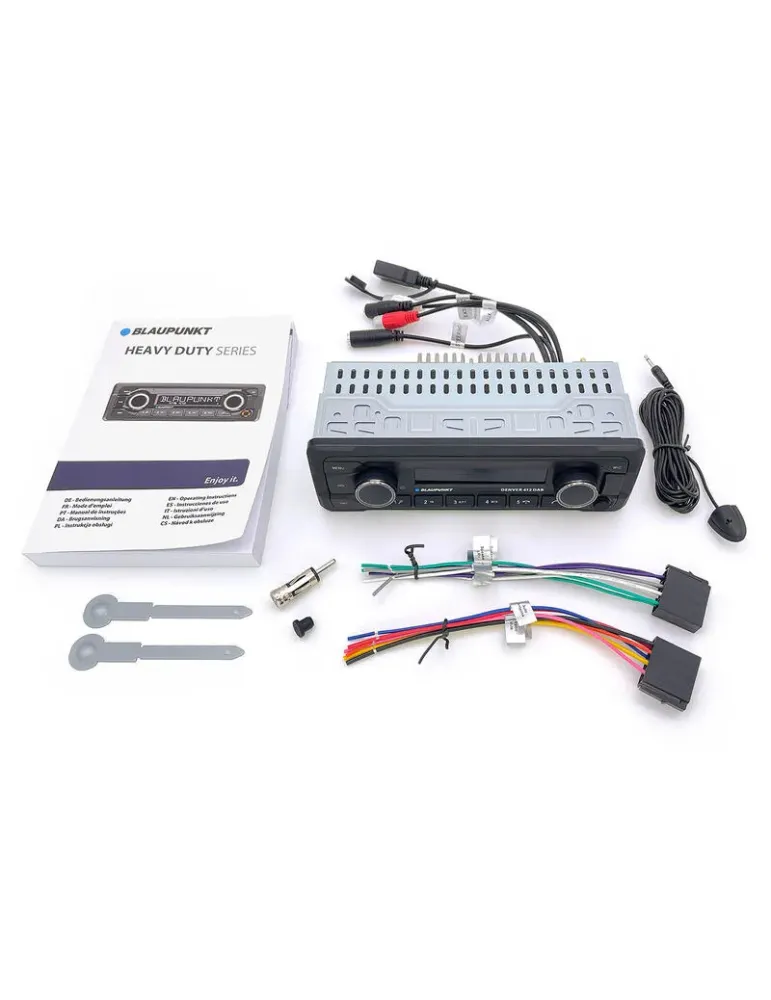 BLAUPUNKT Blaupunkt Denver 412 DAB — Radio samochodowe DAB+ z Bluetooth, 2x USB MP3 i wejściem mikrofonowym