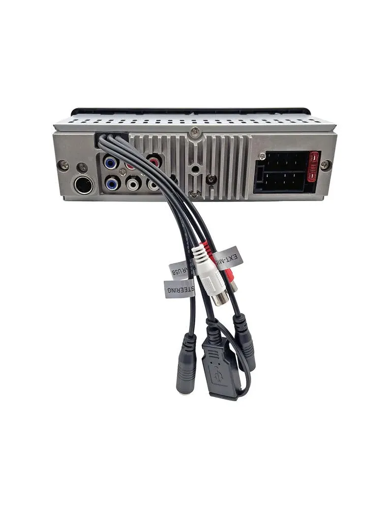 BLAUPUNKT Blaupunkt Dublin 412 — Radio samochodowe 1DIN Bluetooth USB AUX FLAC, ultra krótka 8 cm, SWC