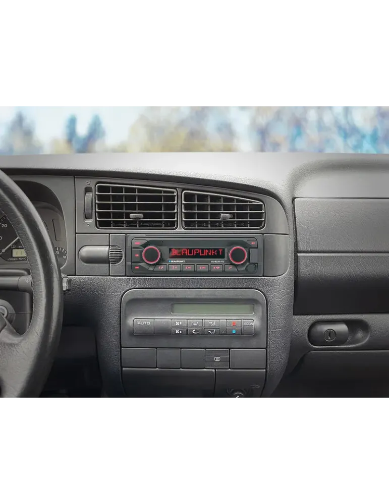 BLAUPUNKT Blaupunkt Dublin 412 — Radio samochodowe 1DIN Bluetooth USB AUX FLAC, ultra krótka 8 cm, SWC