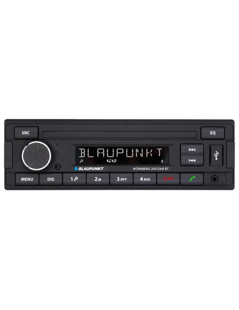 BLAUPUNKT Blaupunkt Nürnberg 200 DAB BT — Radio samochodowe 1-DIN DAB+ Bluetooth USB/AUX RDS MP3