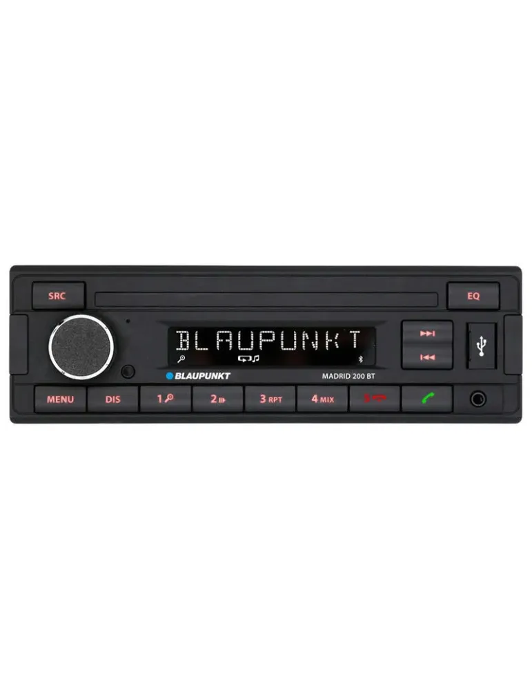 BLAUPUNKT Blaupunkt Madrid 200 BT — Radio 1DIN Bluetooth HFP/A2DP z RDS, USB i AUX