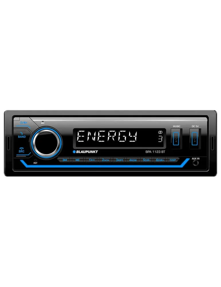 BLAUPUNKT Blaupunkt BPA 1123 BT — Radio samochodowe 1DIN Bluetooth USB MP3 RDS FM/AM