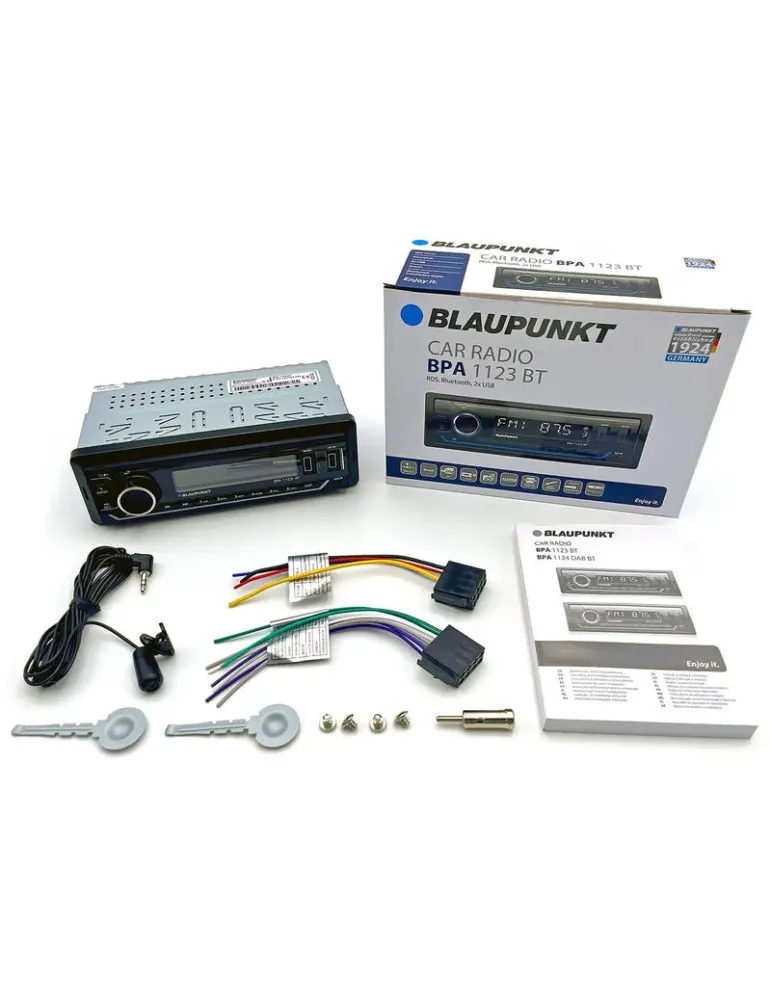 BLAUPUNKT Blaupunkt BPA 1123 BT — Radio samochodowe 1DIN Bluetooth USB MP3 RDS FM/AM