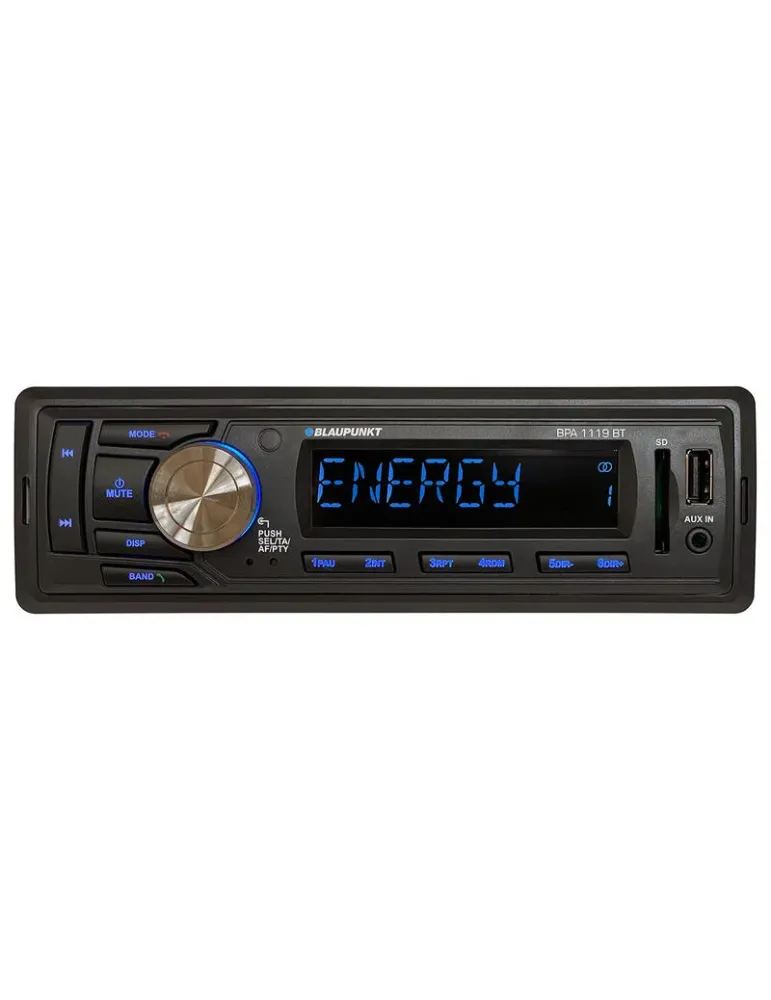 BLAUPUNKT Blaupunkt BPA 1119 BT — Radio samochodowe 1DIN z Bluetooth, USB/SD/AUX i FM RDS