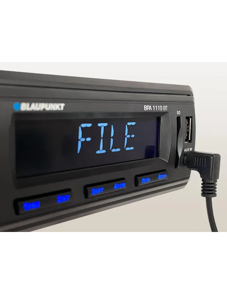 BLAUPUNKT Blaupunkt BPA 1119 BT — Radio samochodowe 1DIN z Bluetooth, USB/SD/AUX i FM RDS