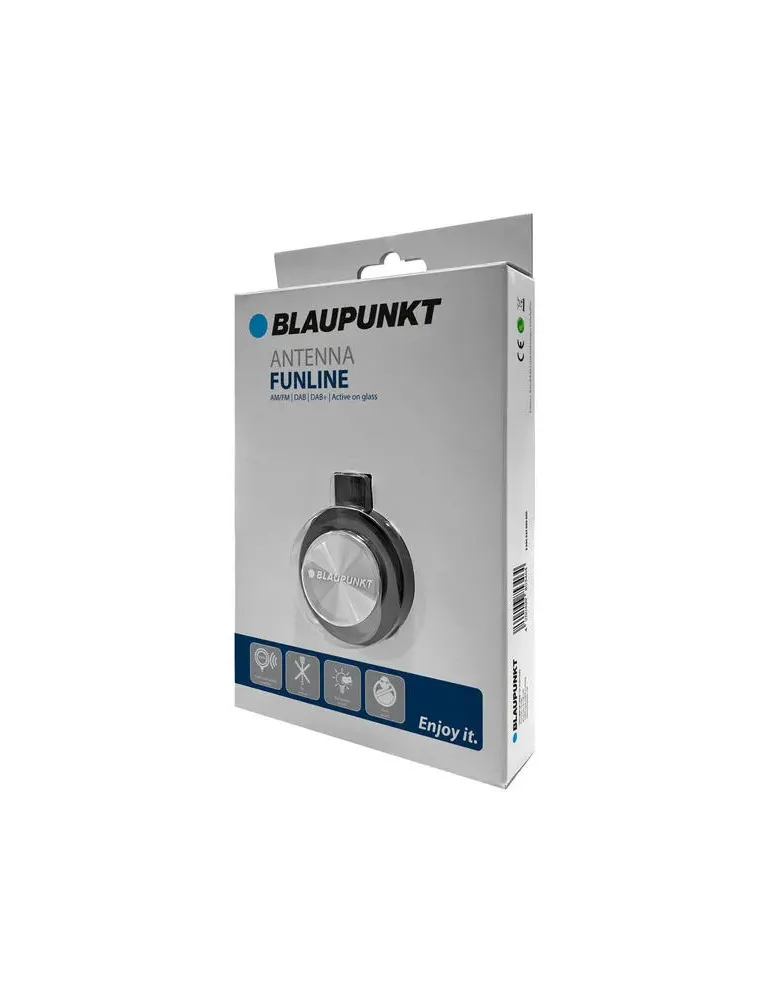 BLAUPUNKT Blaupunkt FunLine — Aktywna antena FM/AM/DAB+ na szybę, samoprzylepna z pierścieniem LED