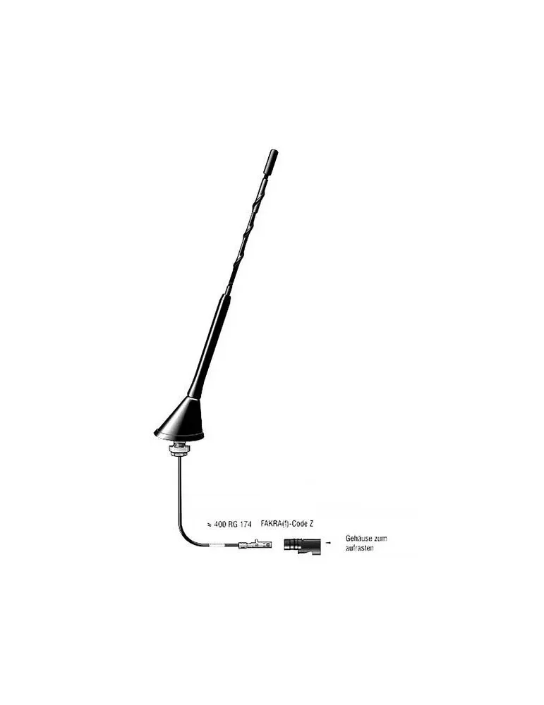 BLAUPUNKT Blaupunkt DAB-A-p — Pasywna antena dachowa AM/FM i DAB+ z krótkim prętem