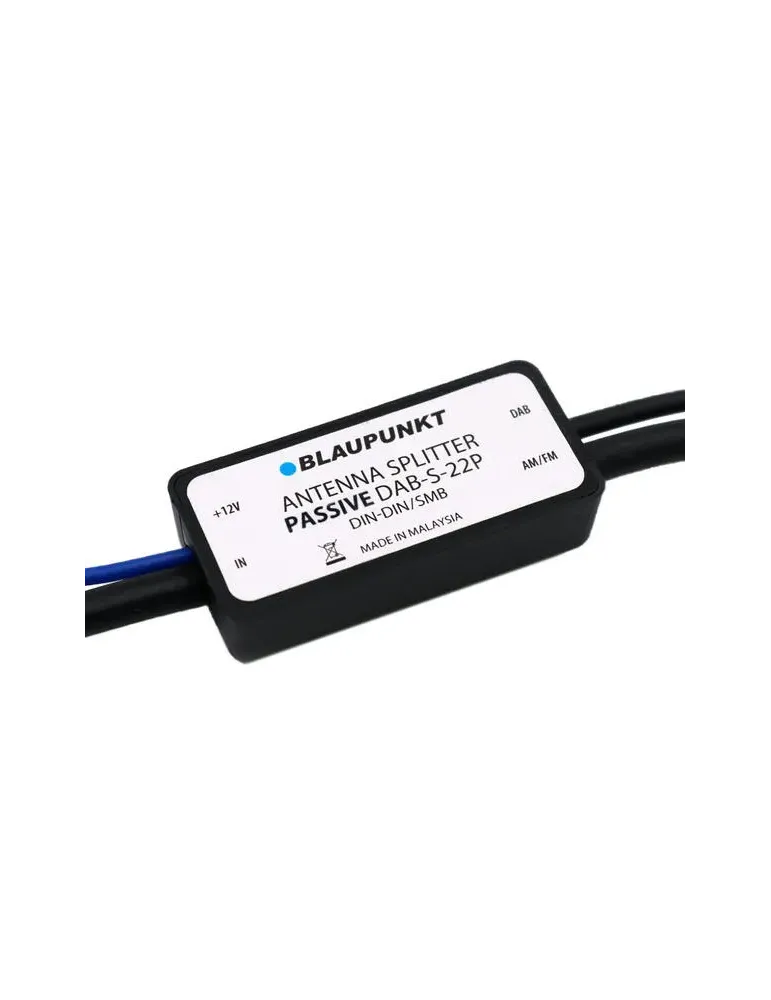 BLAUPUNKT Blaupunkt DAB-S-22p — Pasywny rozdzielacz antenowy AM/FM DAB+ DIN/SMB z zasilaniem fantomowym