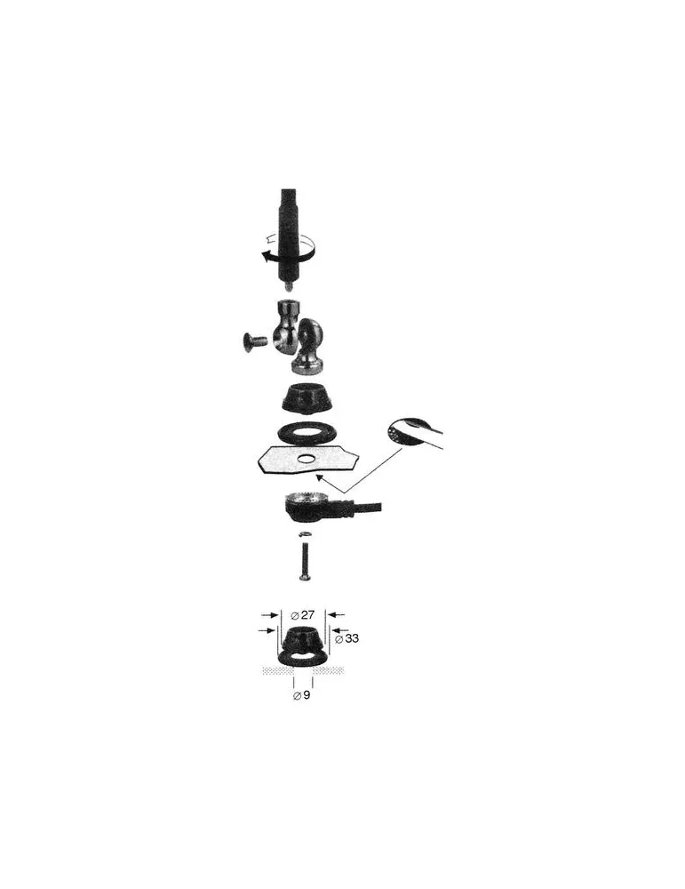 BLAUPUNKT Blaupunkt Club T38.1 — Antena prętowa AM/FM 355 mm, montaż śrubowy M6