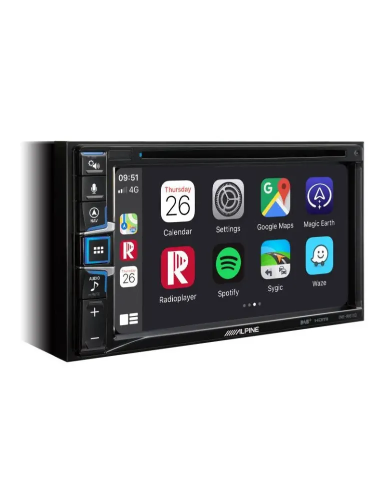 ALPINE Alpine INE-W611 — Stacja multimedialna 2DIN z CarPlay i Android Auto