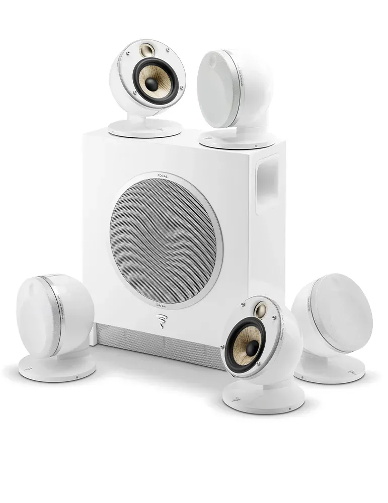 DENON Zestaw kina domowego: Denon AVR-X2900H DAB + Focal Dome Flax 5.1 Sub Air