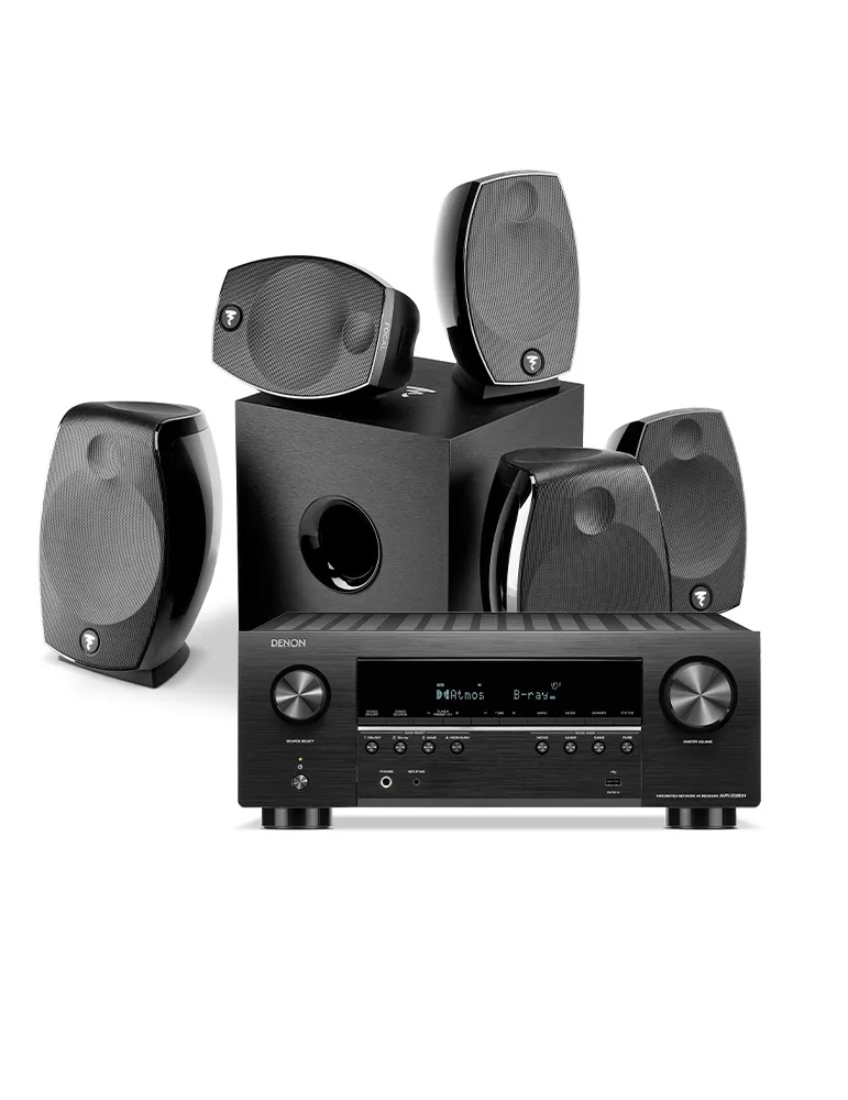 DENON Zestaw kina domowego: Denon AVR-S980H + Focal SIB EVO 5.1