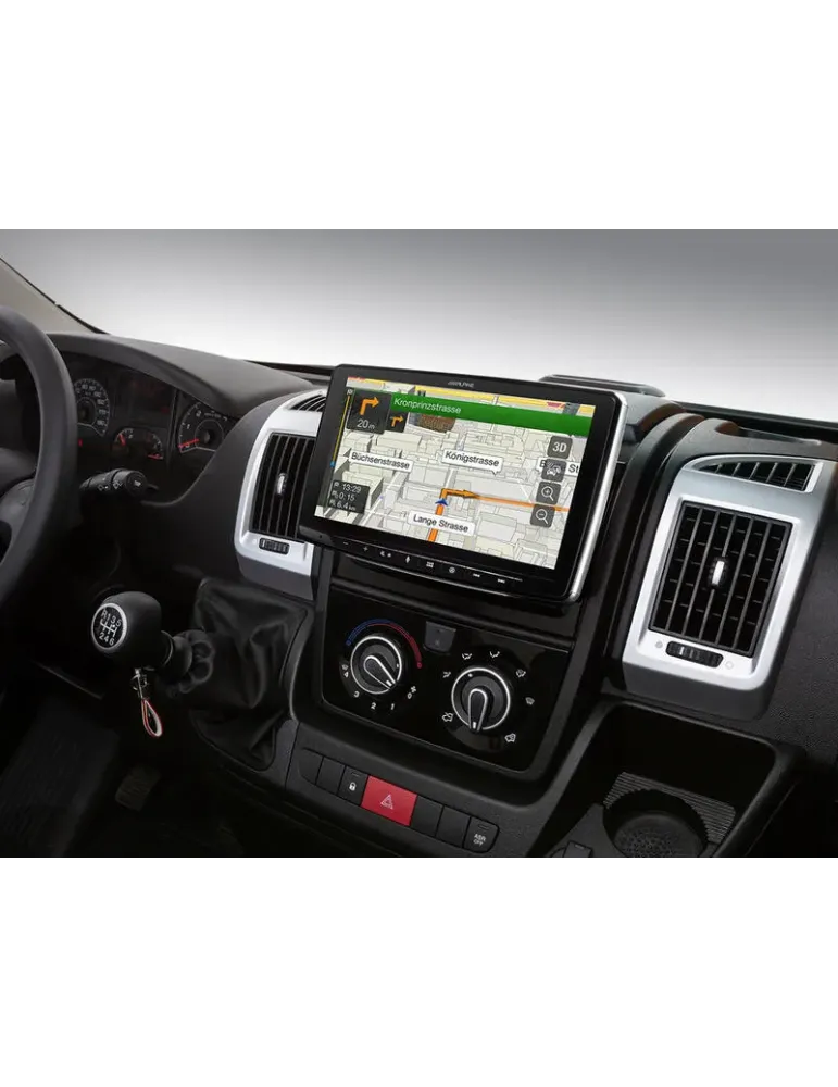 ALPINE Set Alpine INE-F904DU — nawigacja 9 cali z CarPlay do Fiat Ducato