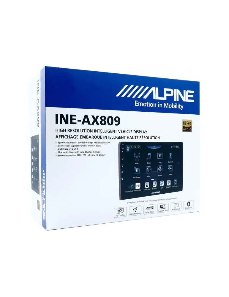ALPINE Alpine INE-AX809 — Radio samochodowe 2DIN z CarPlay i DSP