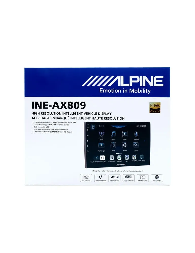 ALPINE Alpine INE-AX809 — Radio samochodowe 2DIN z CarPlay i DSP