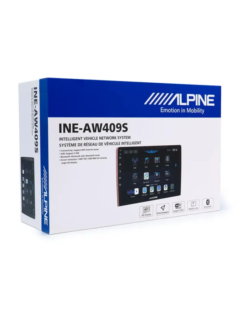 ALPINE Alpine iNE-AW409S — Radio samochodowe 2DIN 9" CarPlay Android Auto