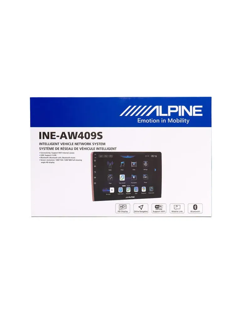 ALPINE Alpine iNE-AW409S — Radio samochodowe 2DIN 9" CarPlay Android Auto