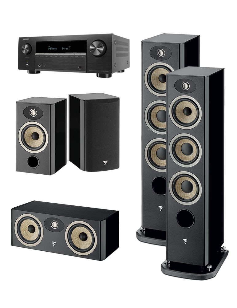 DENON Zestaw Kina Domowego: Denon AVC-X3900H + Focal Aria Evo X N°2/N°1/Center