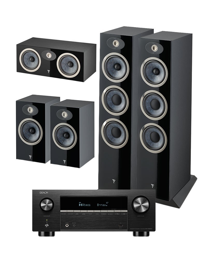 DENON Zestaw Kina Domowego: Denon AVC-X3900H + Focal Theva N°3/N°1/Center