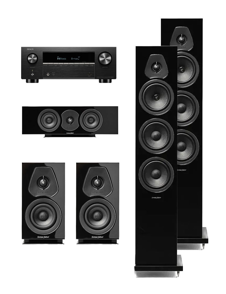 DENON Zestaw Kina Domowego: Denon AVC-X3900H + Sonus Faber Lumina III/Lumina I/Lumina CL