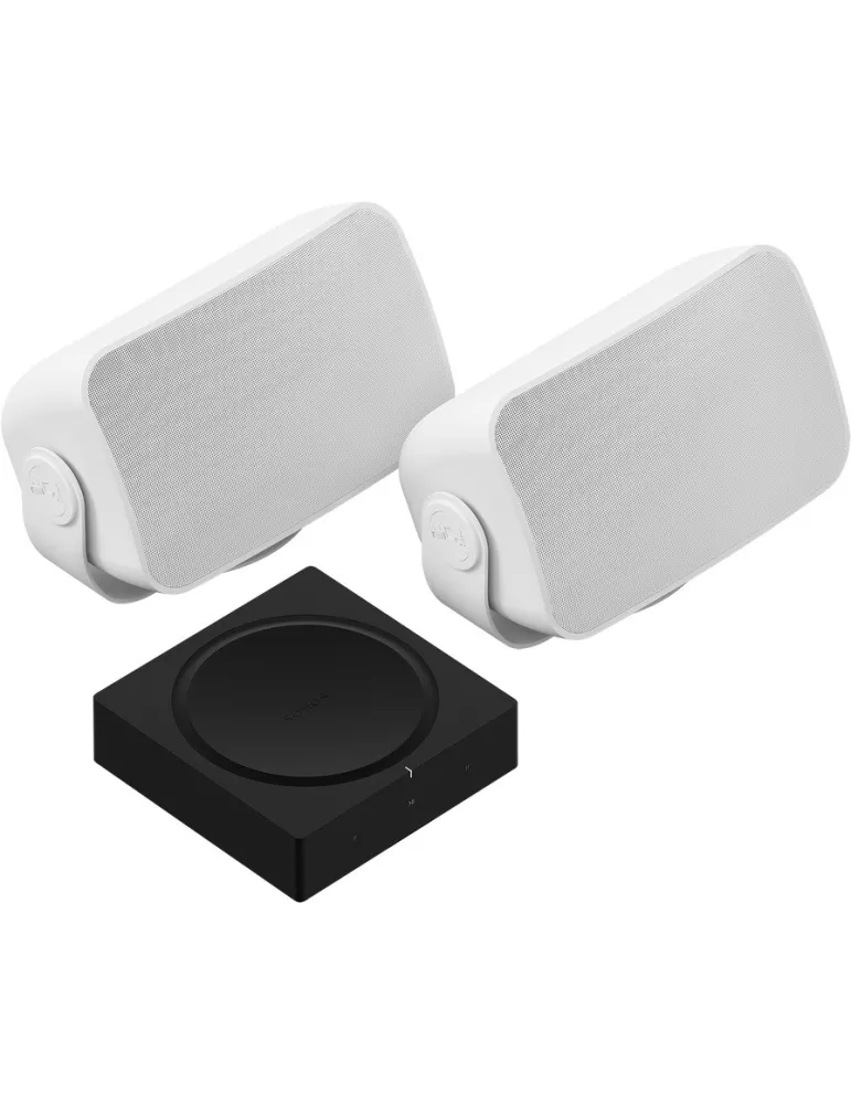 SONOS Zestaw Sonos AMP + Outdoor — Głośniki do ogrodu odporne na warunki