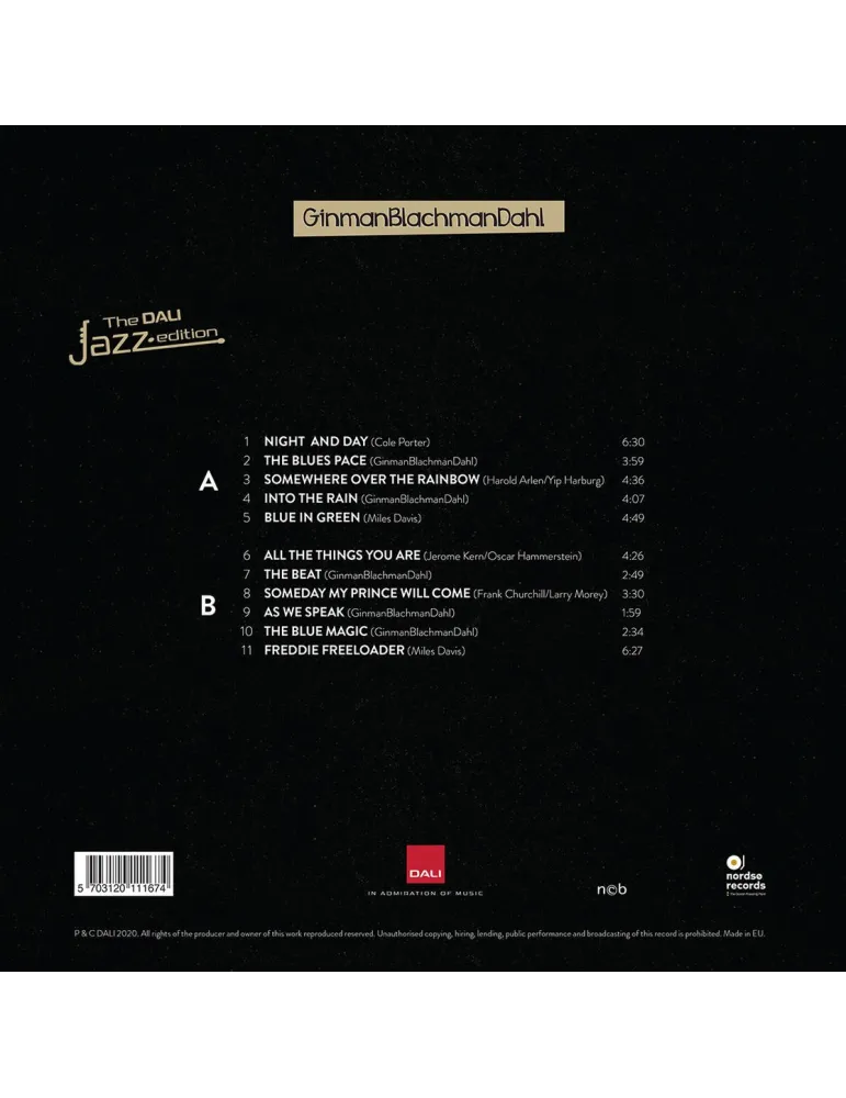 DALI Dali Jazz Edition LP — Demonstracyjna płyta winylowa dla audiofilów