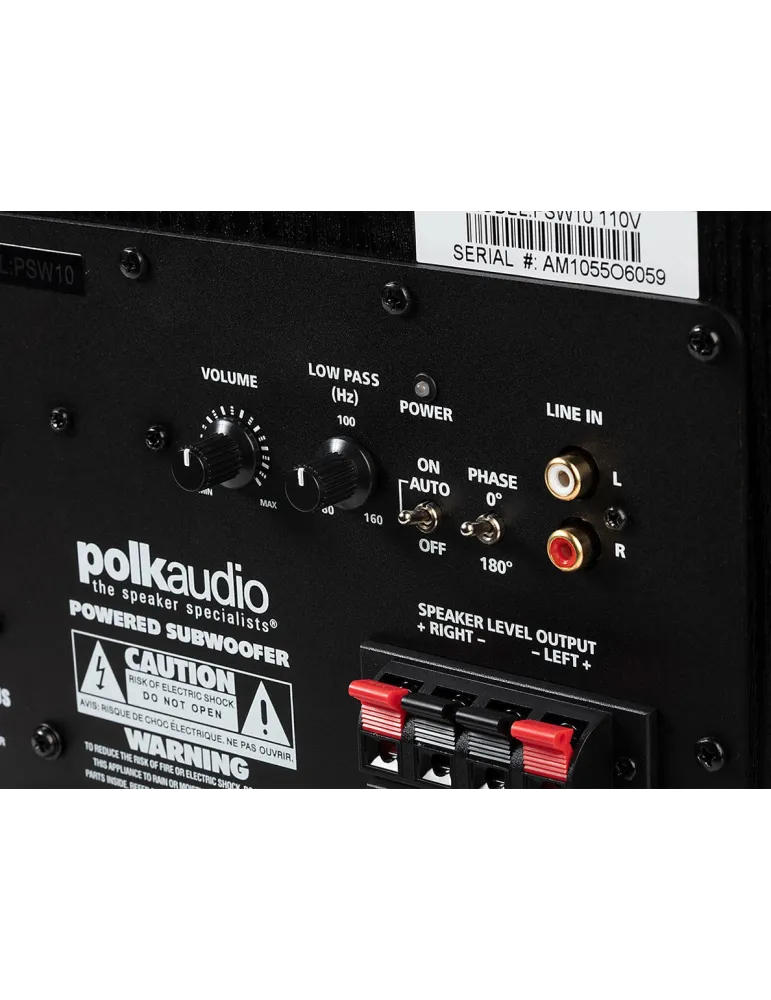 POLK AUDIO Polk Audio PSW 10E — Subwoofer aktywny 10 cali 50W do kina domowego