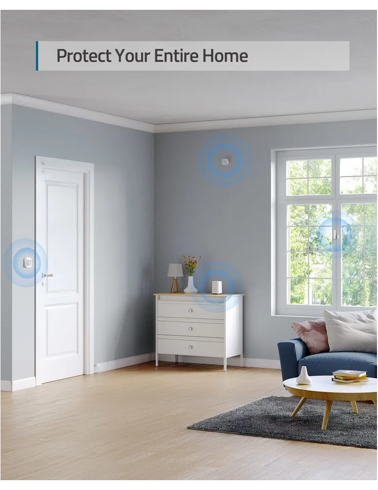 EUFY Eufy 5-Piece Home Alarm Kit — Inteligentny zestaw alarmowy do domu z powiadomieniami
