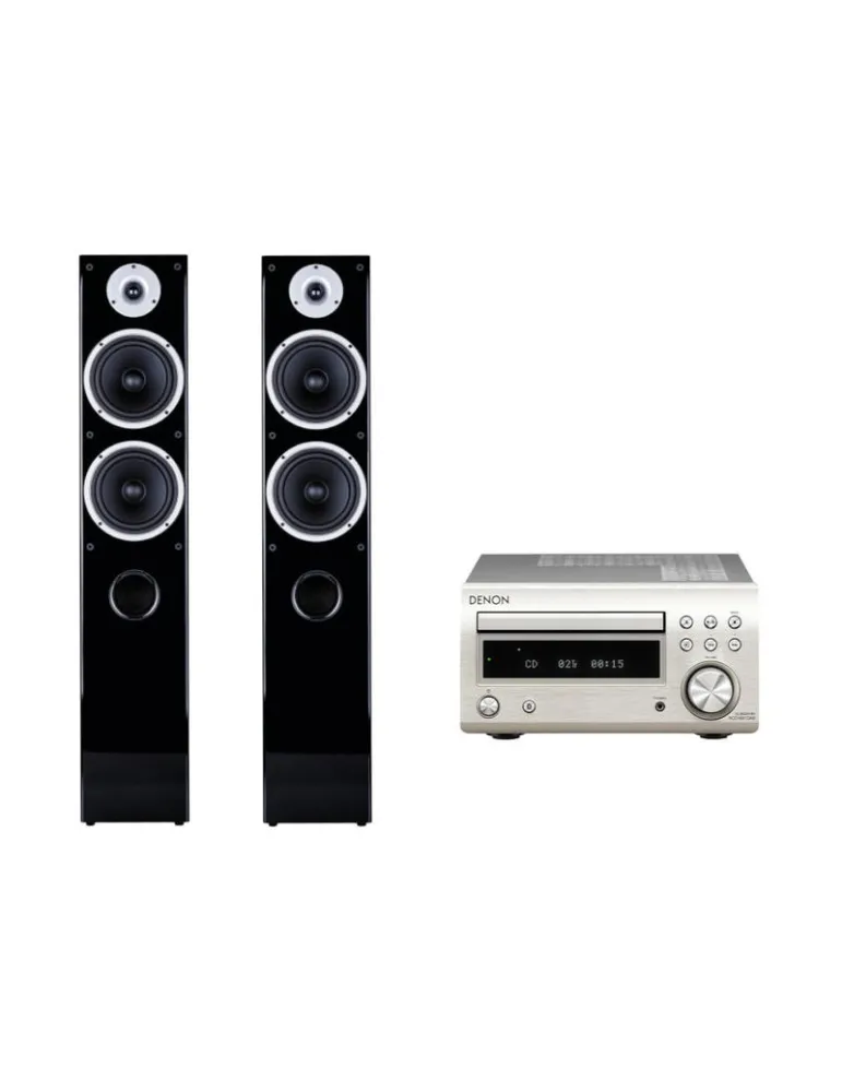 DENON Zestaw stereo Denon RCD-M41 + Wilson Raptor 7 — Bluetooth i USB