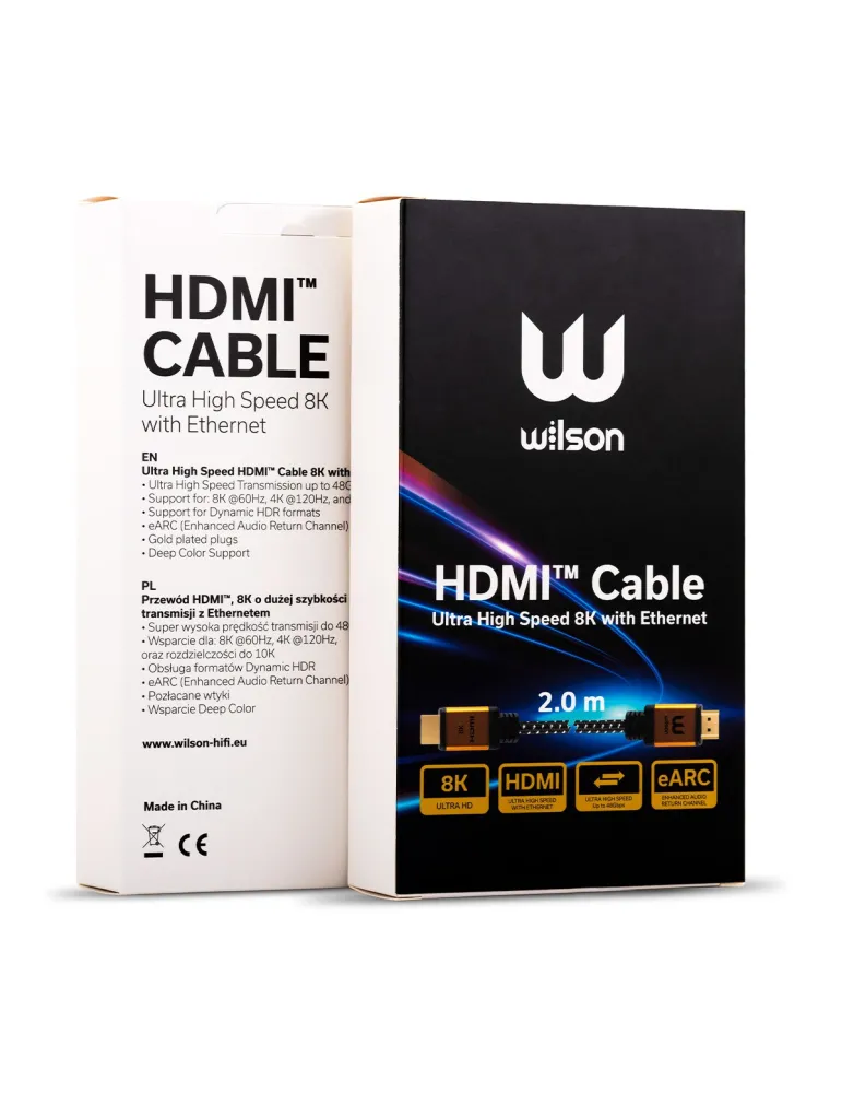 WILSON Wilson Przewód HDMI 2.0m — Wysokiej Jakości Kabel Audio i Wideo
