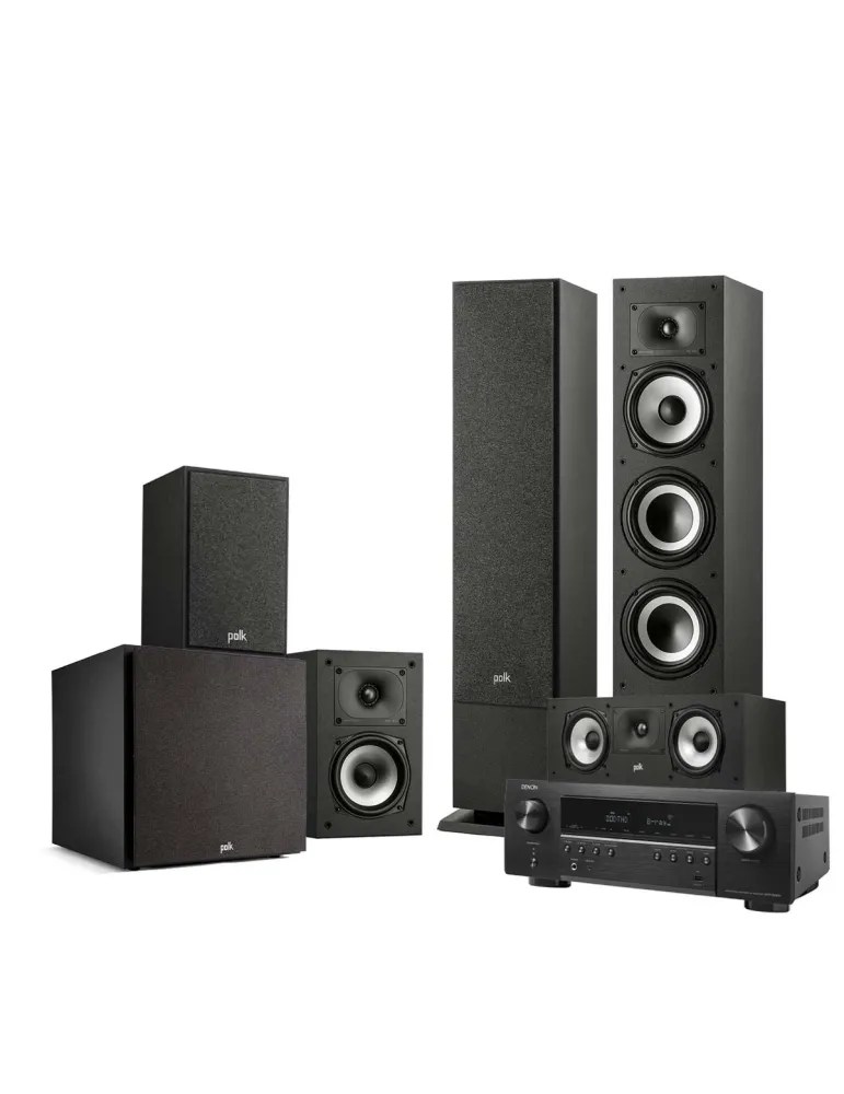DENON Zestaw kina domowego Denon AVR-S660H + XT60/XT30C/XT15/XT12SUB — Dolby Atmos, HEOS