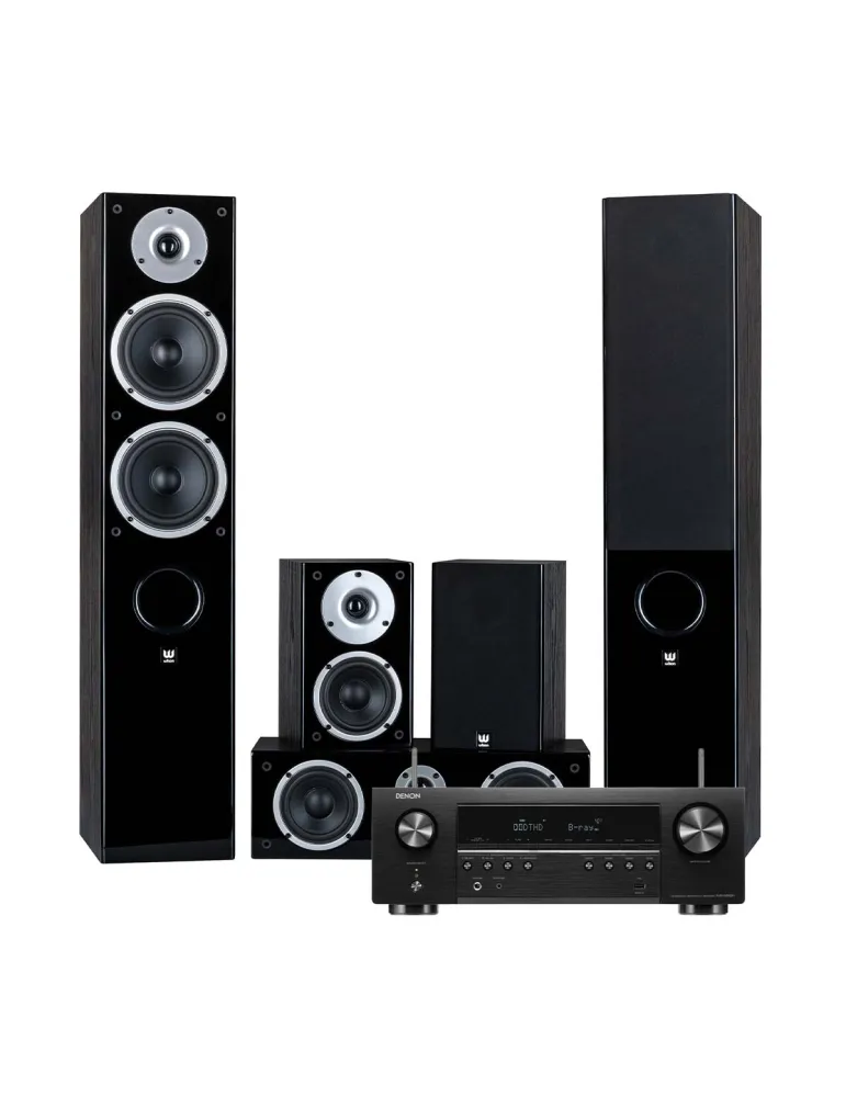 DENON Zestaw Denon AVR-S660H + Raptor 5/Mini/Vocal — Profesjonalne audio 5.0 z HEOS