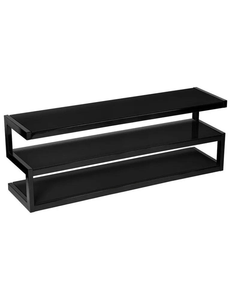 NORSTONE Norstone Esse AV 140 cm — Stolik RTV/Hi-Fi, 3 półki, nośność do 80 kg