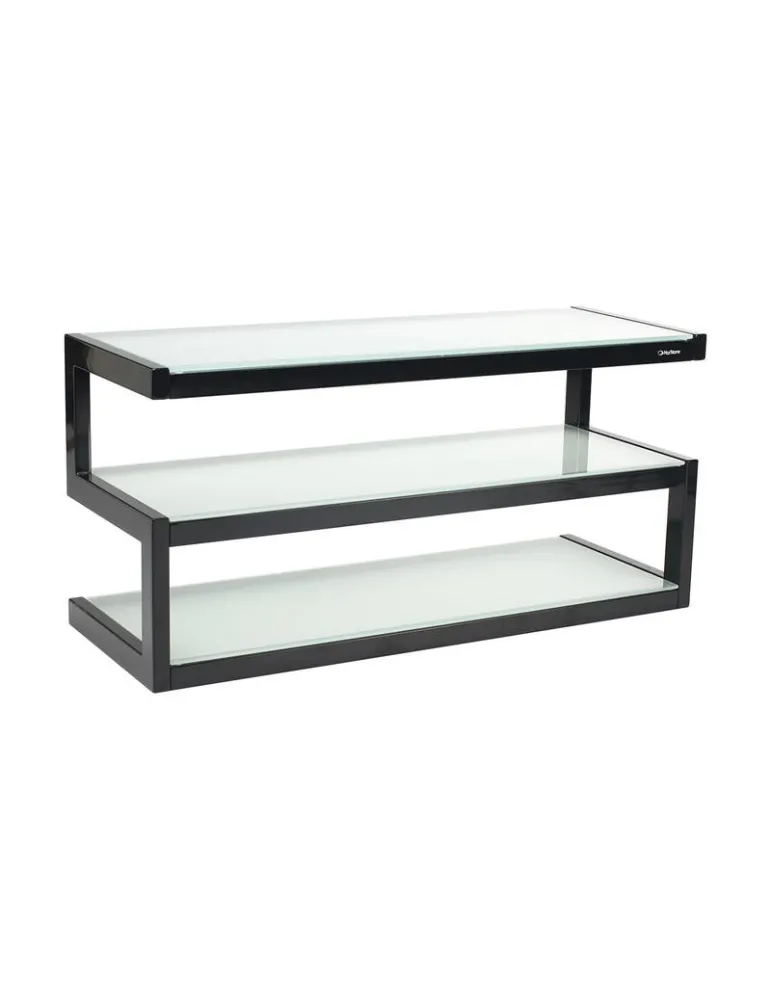 NORSTONE Norstone Esse AV — Stolik RTV/Hi-Fi 110 cm, 3 półki, nośność 80/50 kg