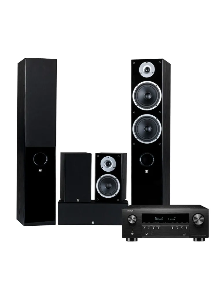 DENON Zestaw Denon AVR-S970H + RAPTOR 5/1/VOCAL — Kino domowe 5.0 z Dolby Atmos
