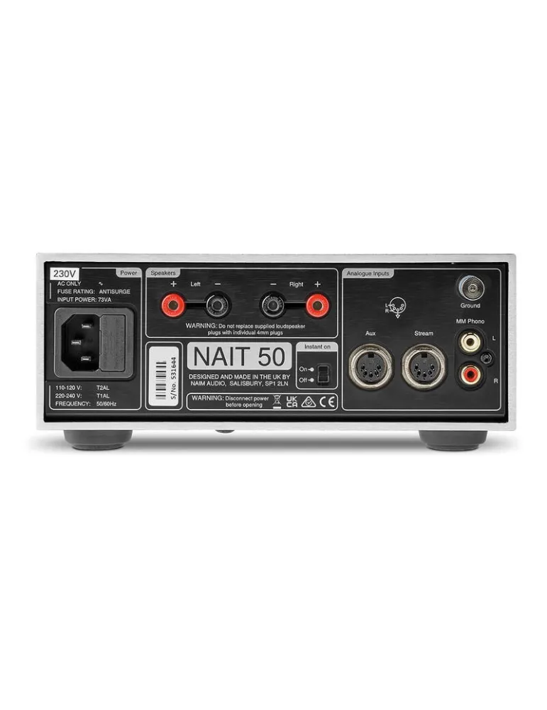 NAIM Naim Nait 50 — Wzmacniacz zintegrowany dla audiofila z wejściem gramofonowym