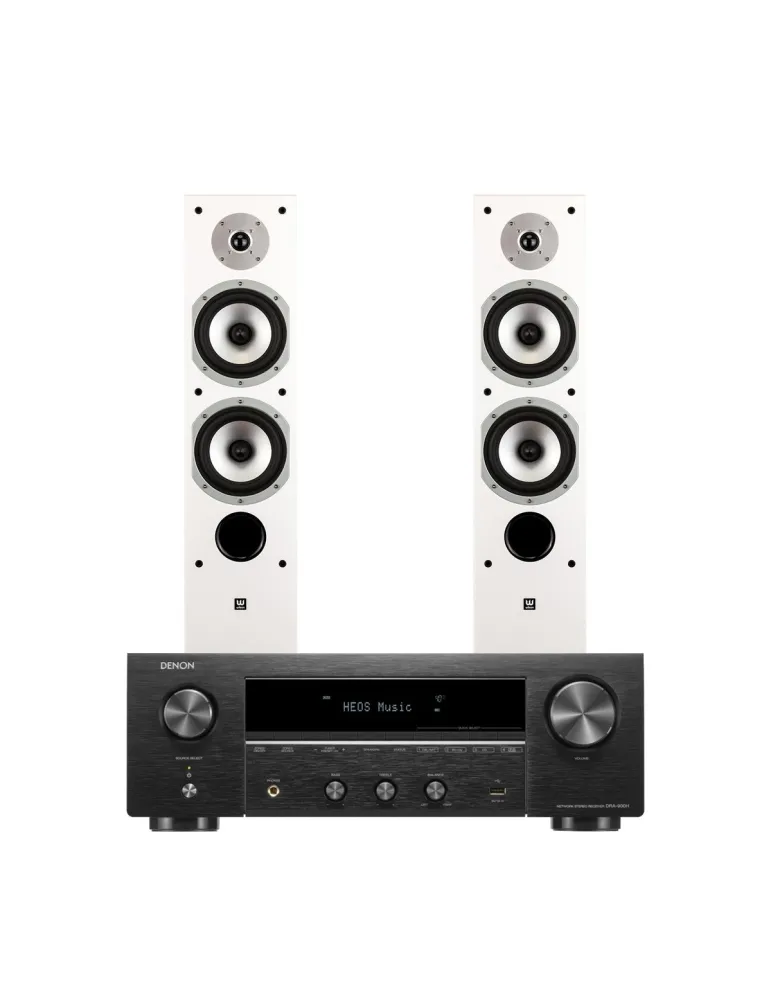 DENON Denon DRA-900H + Wilson SIX — Zestaw stereo Hi-Fi z 8K, HEOS, Bluetooth