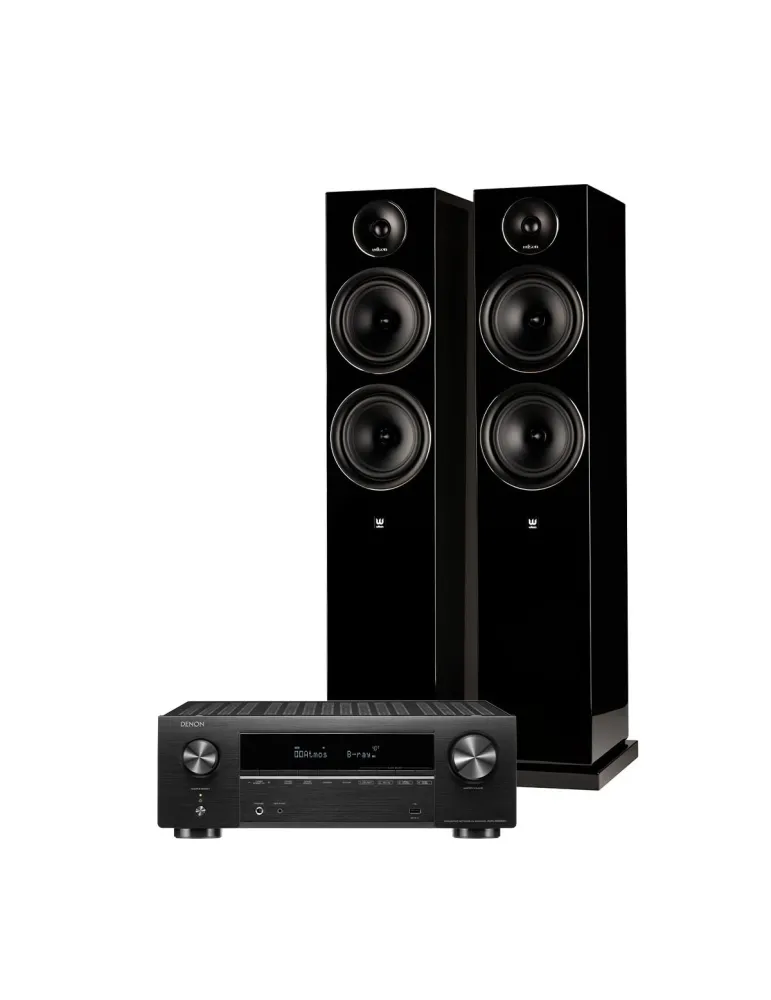 DENON Zestaw stereo Denon AVR-X1800H + Wilson EL-8 — Bluetooth i USB