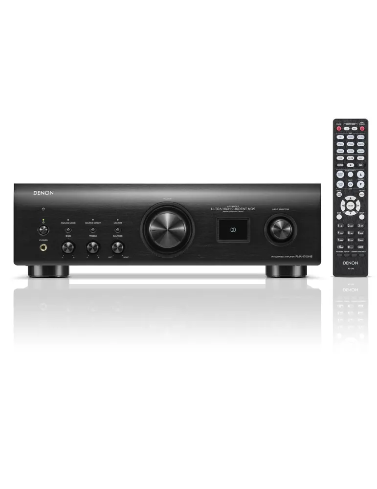 DENON Zestaw stereo: Denon PMA-1700NE + DCD-1700NE — Hi-Fi z funkcjami Hi-Res i cyfrowym odtwarzaczem CD
