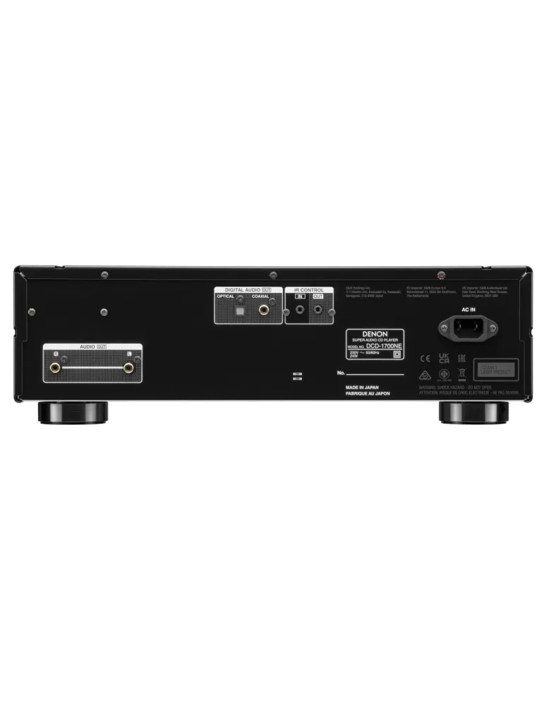 DENON Zestaw stereo: Denon PMA-1700NE + DCD-1700NE — Hi-Fi z funkcjami Hi-Res i cyfrowym odtwarzaczem CD