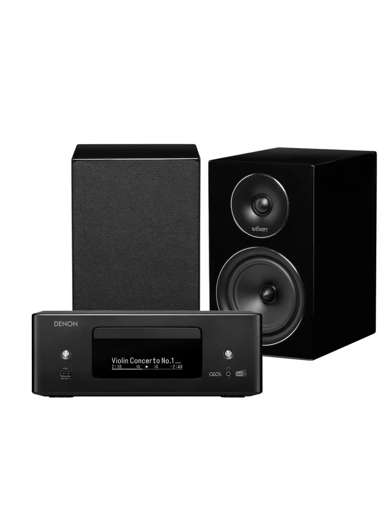 DENON Zestaw stereo Denon RCD-N12 DAB + Wilson EL-4 — Bluetooth, 4x50W, USB