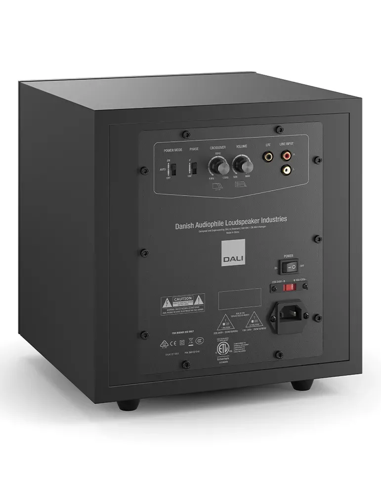 DALI Dali Sub E-9 F — Subwoofer aktywny z wzmacniaczem klasy D do kina domowego
