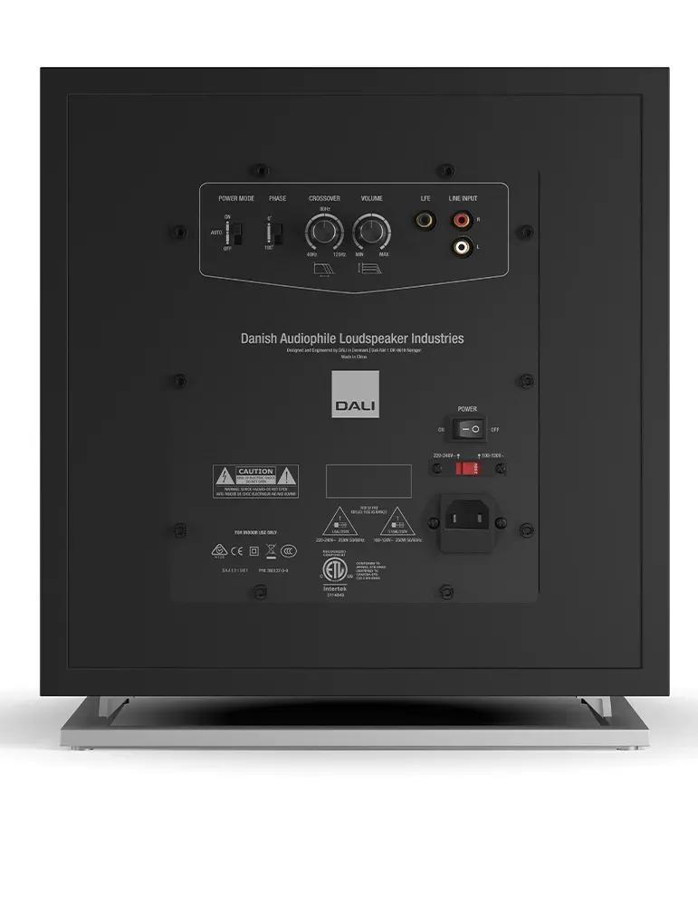 DALI Dali Sub E-12 F — Subwoofer aktywny do kina domowego z regulacją fazy