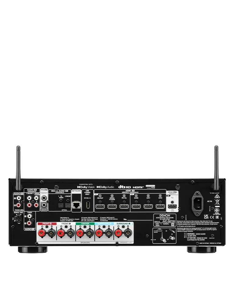 DENON Denon AVC-S670H — Amplituner 5.2 z Dolby TrueHD i DTS HD Master Audio