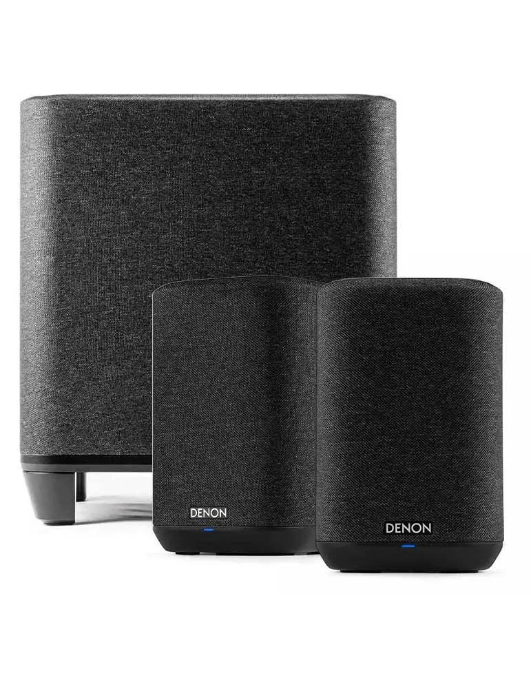 DENON Zestaw Denon Home 150 x2 + Subwoofer — Bezprzewodowy dźwięk Bluetooth