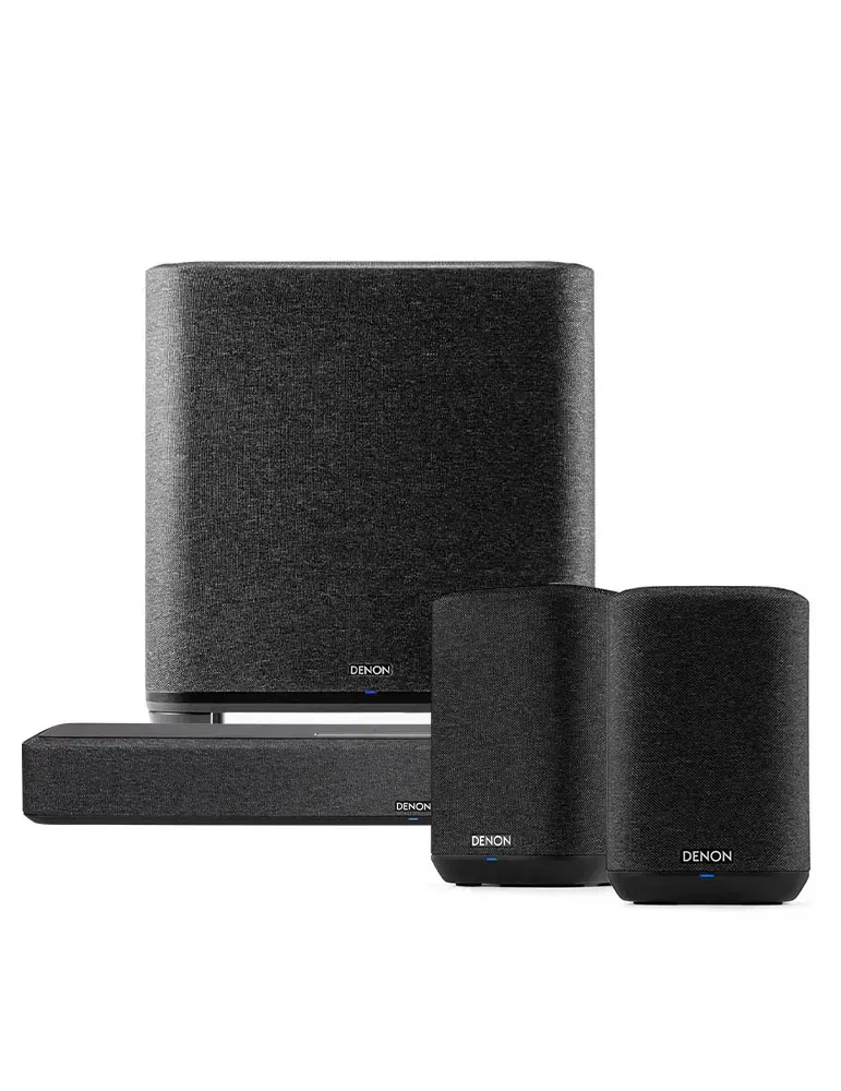 DENON Zestaw kina domowego Denon Home Sound Bar 550/Sub/Home 150 — Dolby Atmos, Heos