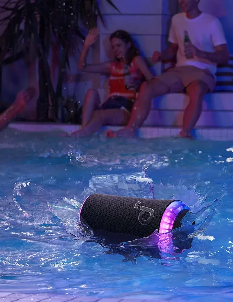SOUNDCORE Soundcore Glow — Głośniki Bluetooth z efektem świetlnym i wodoodpornością IP67