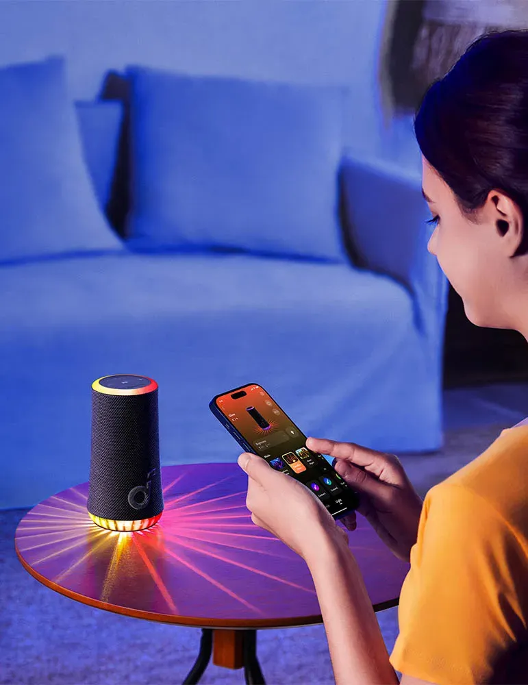 SOUNDCORE Soundcore Glow — Głośniki Bluetooth z efektem świetlnym i wodoodpornością IP67