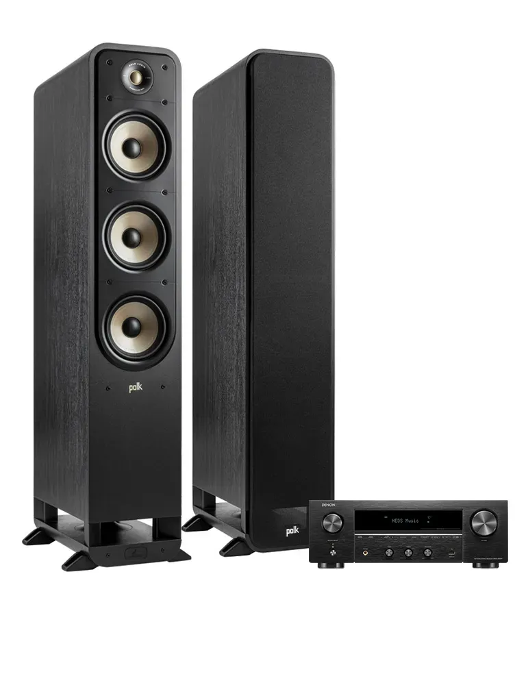 DENON Denon DRA-900H + Polk Audio ES60 — Zestaw stereo Hi-Fi z HEOS i Hi-Res Audio