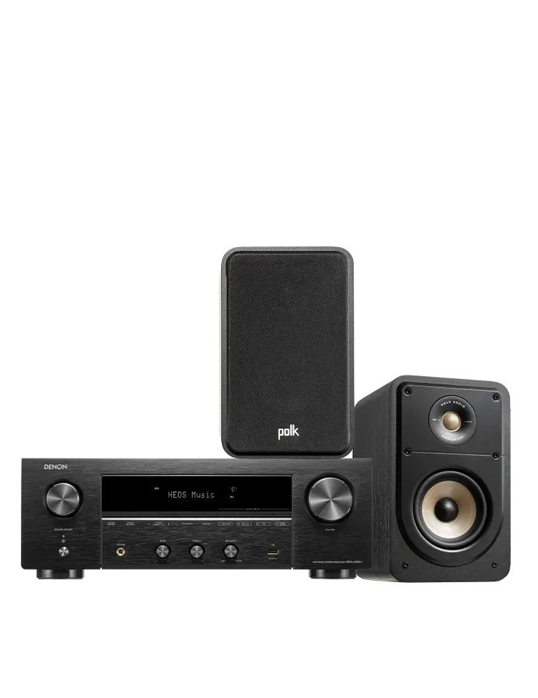 DENON Zestaw stereo Denon DRA-900H/Polk Audio ES15 — Wzmacniacz i kolumny Hi-Res